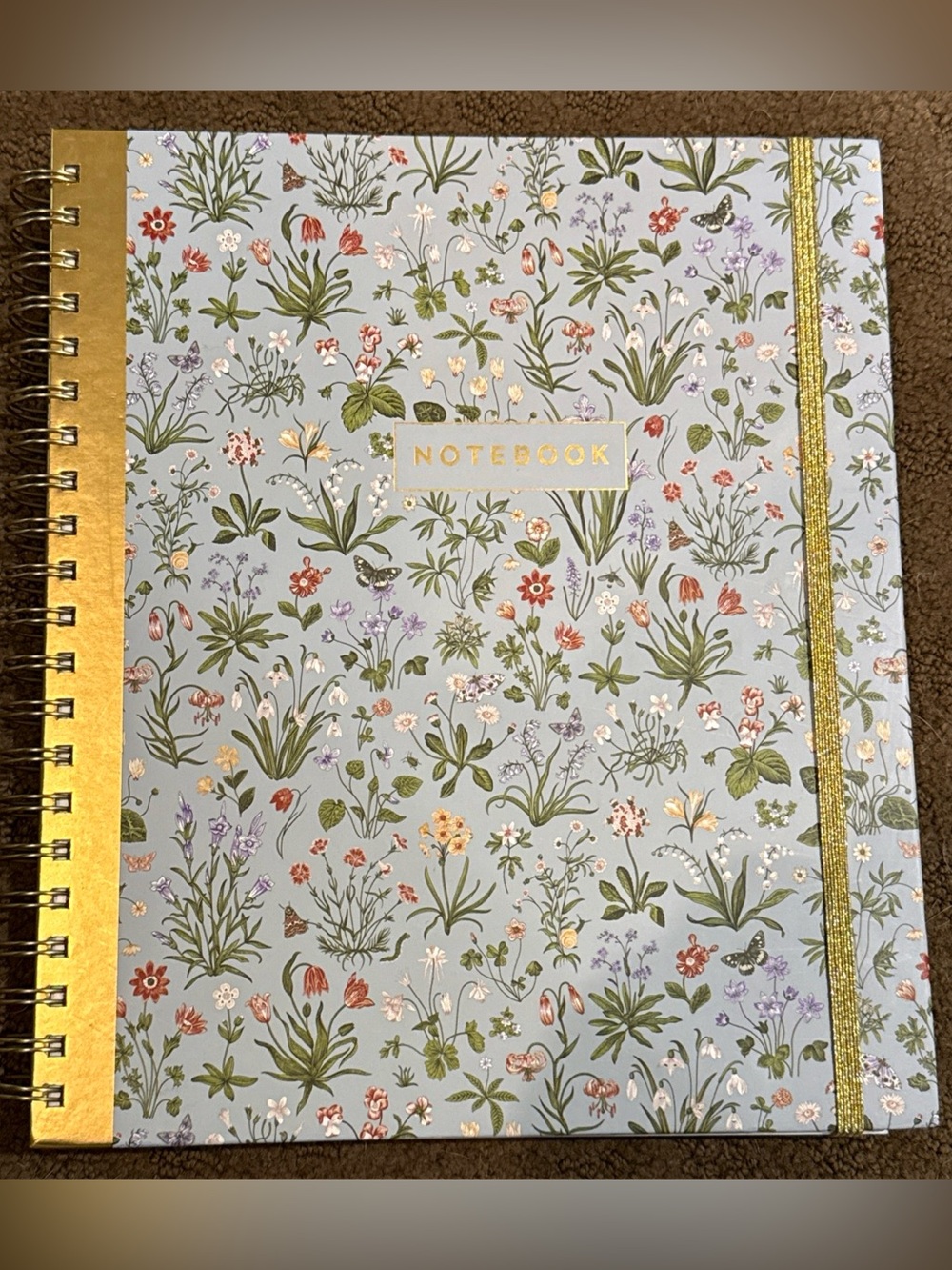 James Burke Collection Large Spiral Notebook Journal Organizer W/ Sticker Divide